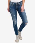 Silver Jeans Co. Suki Destructed Skinny Ankle Jeans