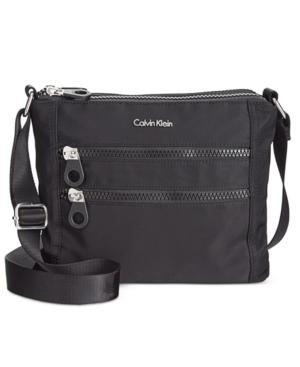 Calvin Klein Double Zip Nylon Crossbody