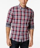 Club Room Big And Tall Long-sleeve Homestead Plaid Shirt, Only At Macy's