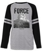 Men's Star Wars Stormtrooper Fade Graphic-print Raglan-sleeve Football T-shirt From Jem