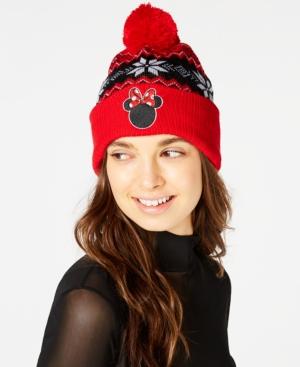 Concept One Minnie Mouse Fair Isle Cuff Beanie