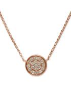 Trio By Effy Diamond Disc Pendant Necklace (1/4 Ct. T.w.) In 14k White, Rose Or Yellow Gold