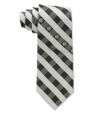 Eagles Wings Brooklyn Nets Checked Tie