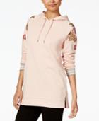 One Hart Juniors' Embroidered Hoodie Tunic, Created For Macy's