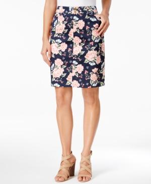 Charter Club Print Sateen Comfort Waist Skort, Created For Macy's