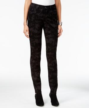 Style & Co Curvy-fit Ripple Effect Wash Skinny Jeans, Only At Macy's