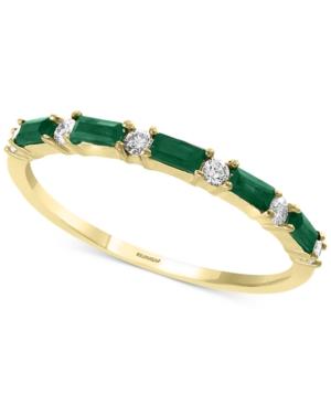 Effy Emerald (1/3 Ct. T.w.) & Diamond (1/8 Ct. T.w.) Band In 14k Gold