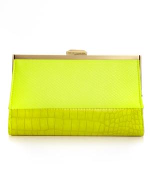 Rachel Rachel Roy Handbag  Blocked Grame Neon Clutch