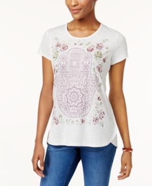 Style & Co High-low Graphic T-shirt, Created For Macy's