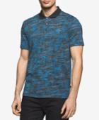 Calvin Klein Men's Slim-fit Splatter Print Cotton Polo