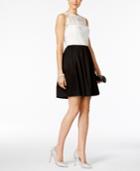 Betsey Johnson Colorblocked Fit & Flare Party Dress