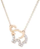Diamond Elephant Pendant Necklace (1/10 Ct. T.w.) In 10k Gold
