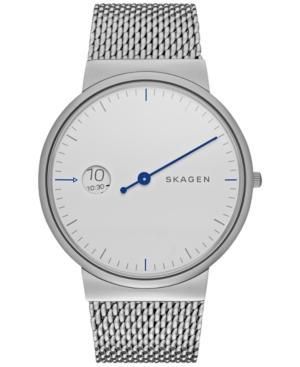 Skagen Men's Ancher Mono Stainless Steel Mesh Bracelet Watch 40mm Skw6193