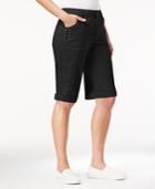 Style & Co Lace-up-detail Utility Shorts, Created For Macy's