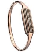 Fitbit Women's Flex 2 22k Rose Gold-plated Bangle Bracelet Fb161mbrgl