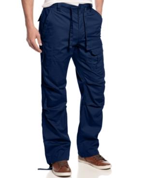 Sean John Men's Pleat Pocket Flight Cargo Pants