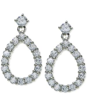 Giani Bernini Cubic Zirconia Open Teardrop Drop Earrings In Sterling Silver, Only At Macy's