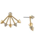 Rachel Rachel Roy Gold-tone Pave Spike Ear Jacket Earrings