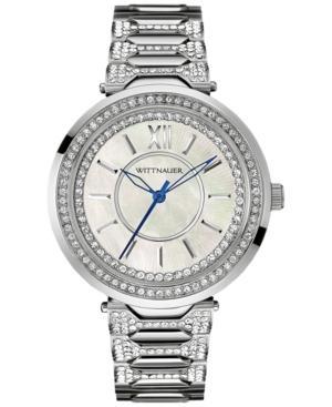 Wittnauer Men's Taylor Crystal Accent Stainless Steel Bracelet Watch 38mm Wn4023
