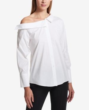 Dkny Off-the-shoulder Blouse