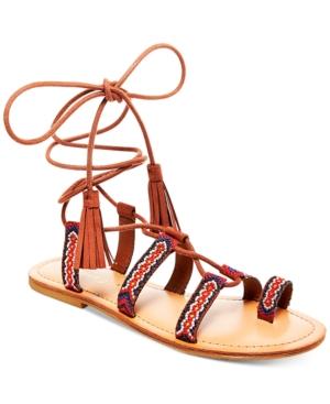 Madden Girl Saz Lace-up Flat Sandals Women's Shoes