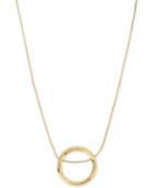 Kenneth Cole New York Gold-tone Polished Circle Pendant Necklace