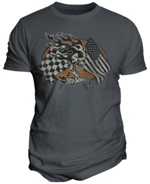 Changes Men's Hot Wheels Flame Skull Graphic-print T-shirt
