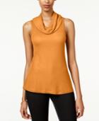 Ultra Flirt Juniors' Sleeveless Cowl-neck Top