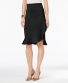 Thalia Sodi Asymmetrical Ruffled Pencil Skirt, Only At Macy's