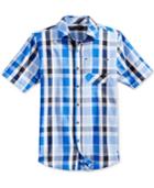 Sean John Men's Short-sleeve Plaid Shirt, Only At Macy's