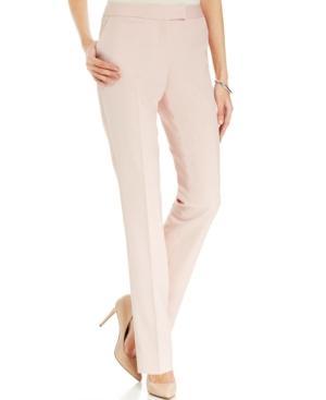 Tahari By Asl Pink Straight-leg Dress Pants