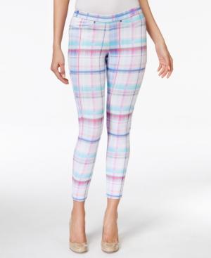 Hue Madras Super Smooth Denim Leggings