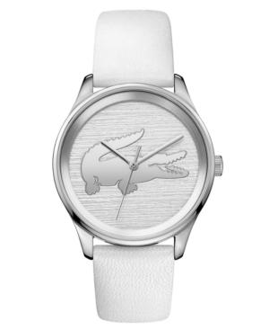 Lacoste Women's Victoria White Leather Strap Watch 38mm