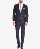 Boss Men's Slim-fit Italian Super 120 Virgin Wool Suit