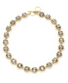 Abs By Allen Schwartz Gold-tone Crystal Toggle Collar Necklace