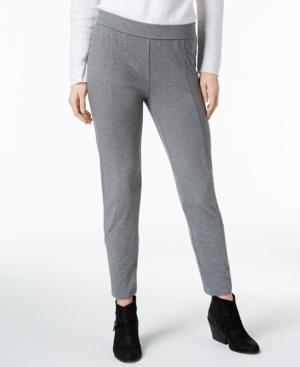 Eileen Fisher Organic Cotton Ankle-zip Pull-on Skinny Pants