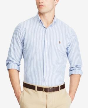 Polo Ralph Lauren Men's Classic-fit Striped Cotton Oxford Shirt