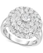 Diamond Circle Cluster Ring (2 Ct. T.w.) In 14k White Gold