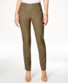 Charter Club Cambridge Tummy-control Ponte Slim-leg Pants, Created For Macy's