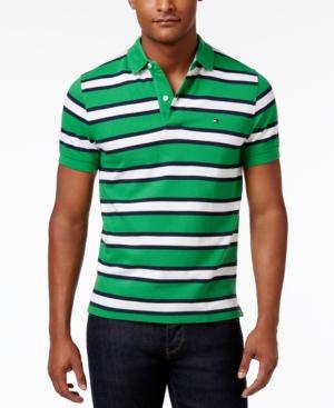 Tommy Hilfiger Men's Striped Custom Fit Polo