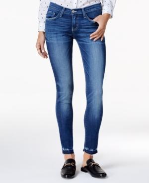 Flying Monkey Cotton Release-hem Skinny Jeans