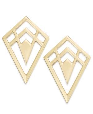 American Rag Earrings, Gold-tone Geometric Diamond-shape Stud Earrings