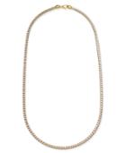 24 Two-tone Franco Chain Necklace In Sterling Silver & 18k Gold-plate
