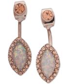 Lonna & Lilly Rose Gold-tone Crystal & Stone Ear Jacket Earrings