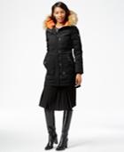 Vince Camuto Faux-fur-trim Hooded Down Puffer Coat