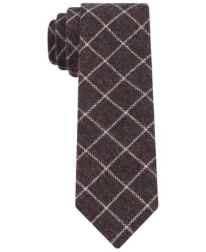 Calvin Klein Modern Windowpane Skinny Tie