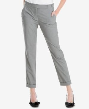Max Studio London Printed Straight-leg Pants