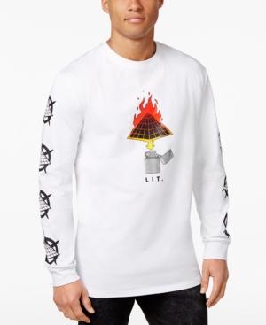 Black Pyramid Men's Bp Is Lit Graphic-print Cotton T-shirt