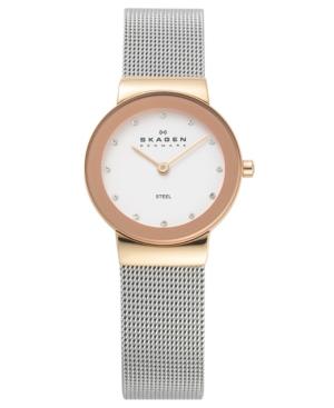Skagen Denmark Watch, Women's Stainless Steel Mesh Bracelet 358srsc