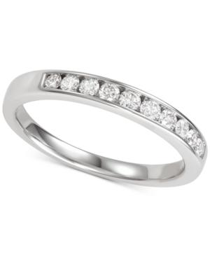 Diamond Channel-set Band (1/3 Ct. T.w.) In 14k White Gold